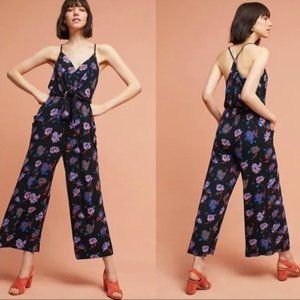 Anthropologie Moulinette Soeurs Floral Willa Tie Waist Jumpsuit